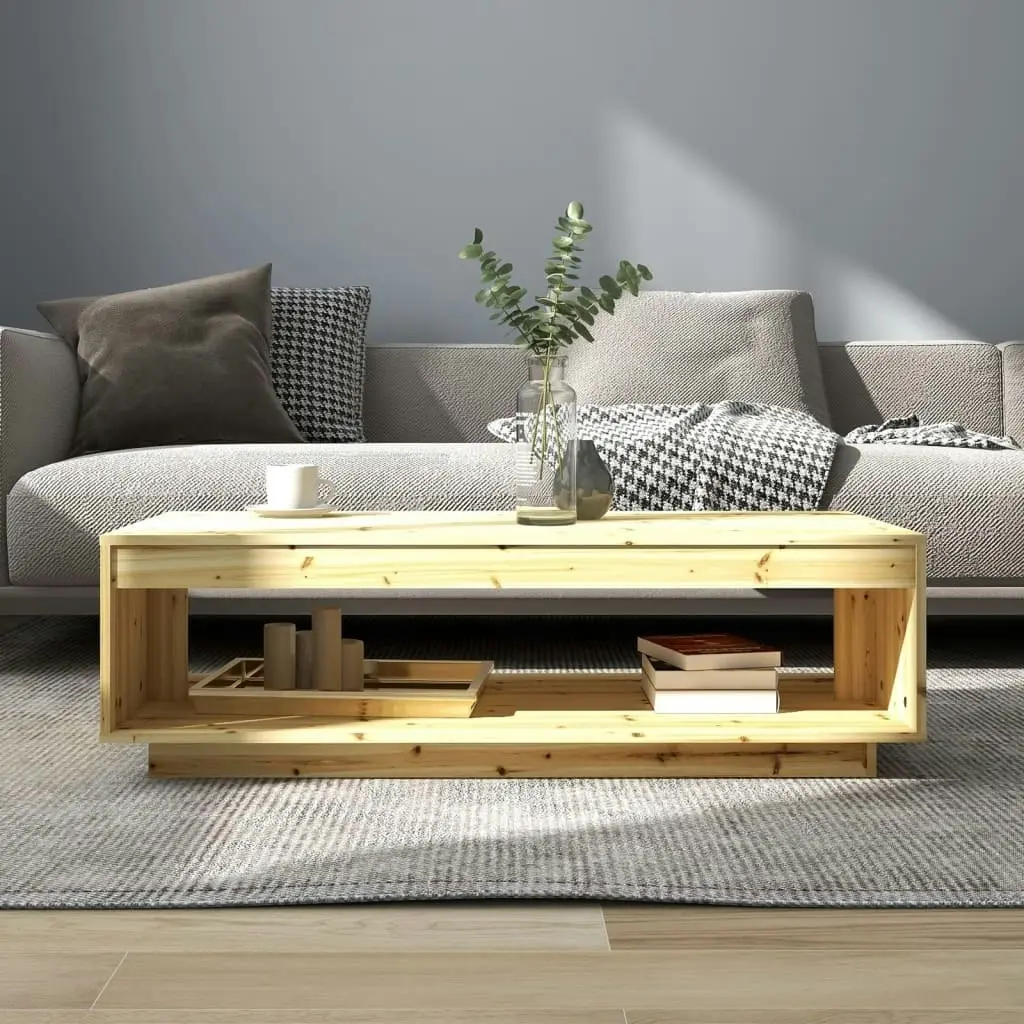 Coffee Table 110x50x33.5 cm Solid Firwood 809207