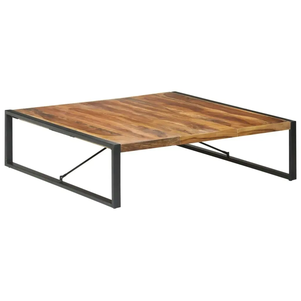 Coffee Table 140x140x40 cm Solid Wood with Sheesham Finish 321578