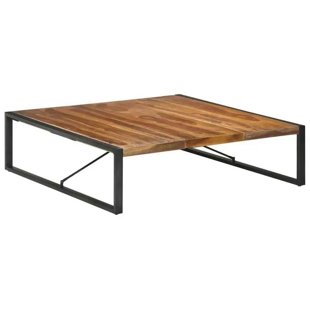 Coffee Table 140x140x40 cm Solid Wood with Sheesham Finish 321578