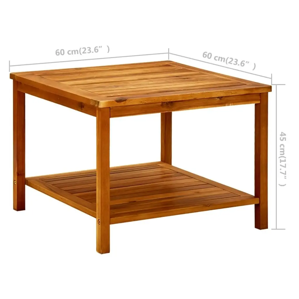 Coffee Table 60x60x45 cm Solid Acacia Wood 316403