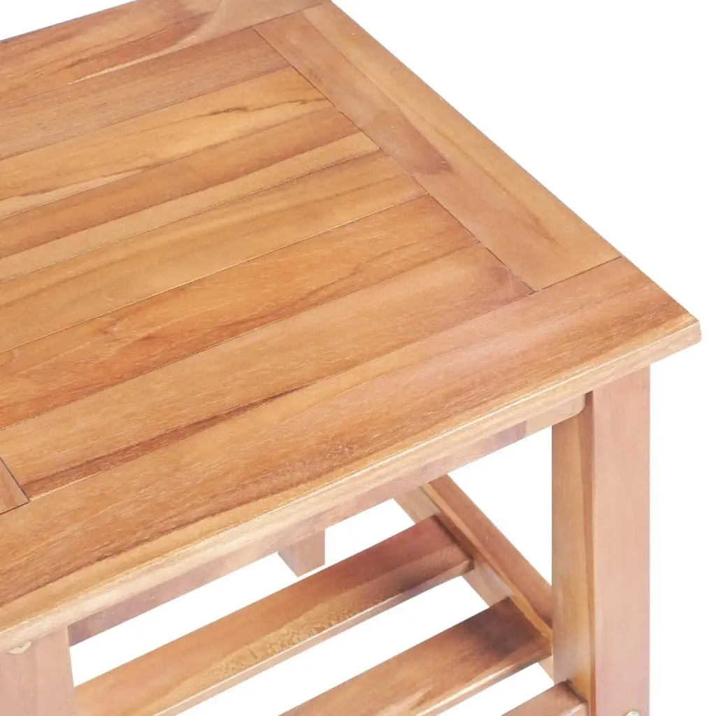 Coffee Table 40x40x50 cm Square Solid Teak 44737