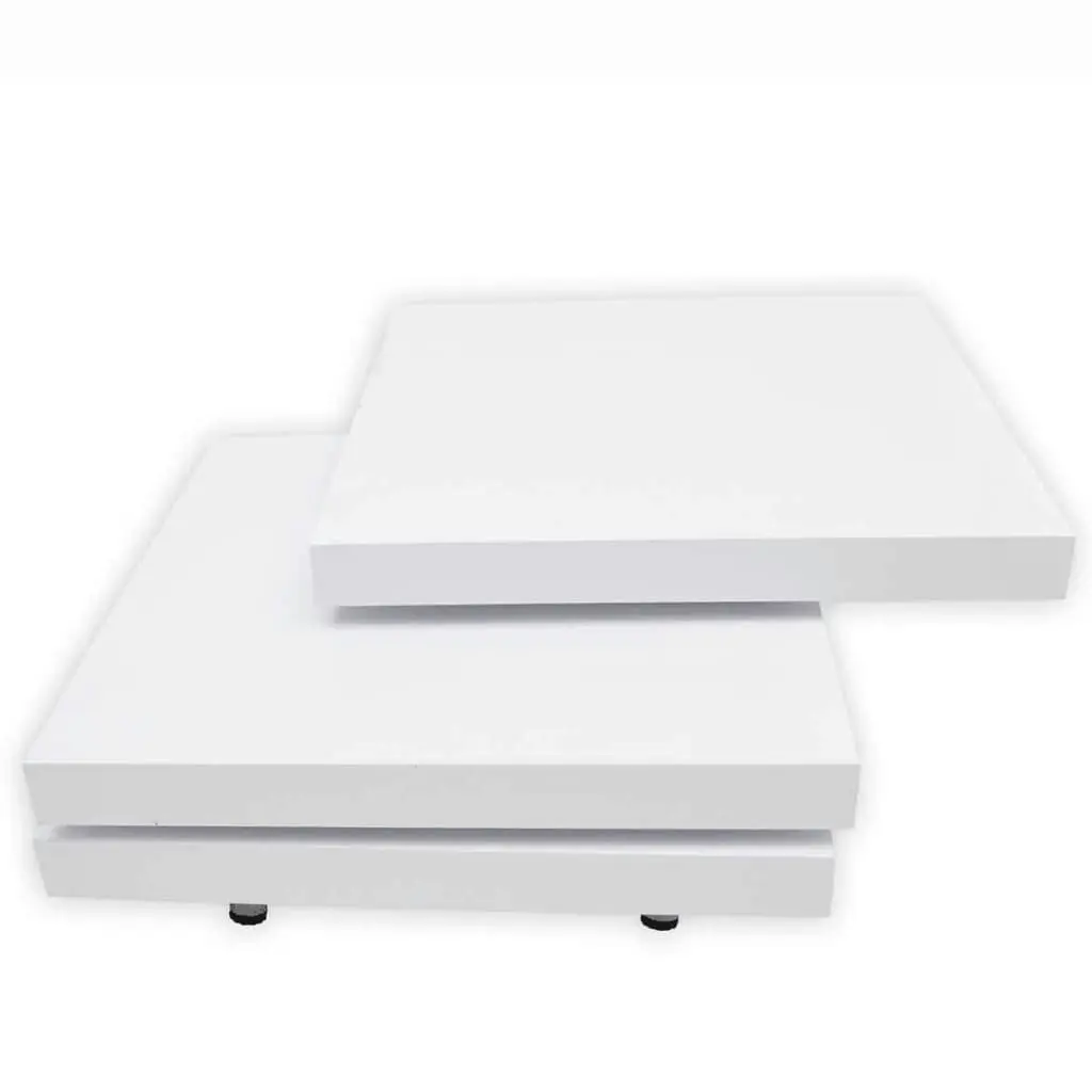 Coffee Table 3 Tiers High Gloss White 241077