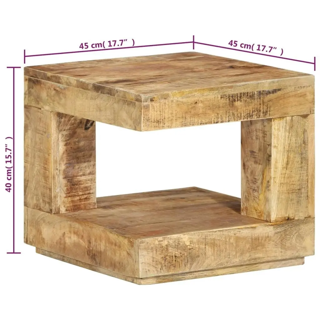 Coffee Table 45x45x40 cm Solid Wood Mango 338007