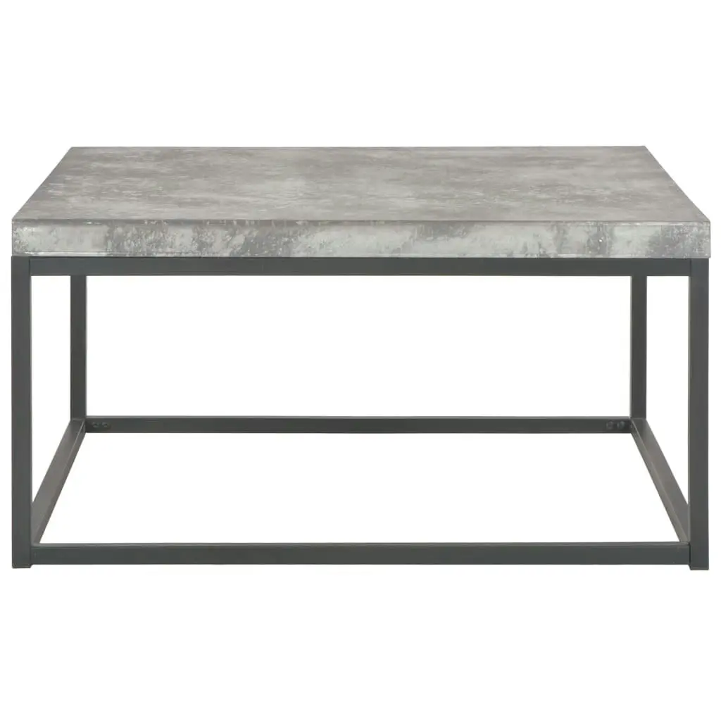 Coffee Table 75x75x38 cm Concrete Look 247373