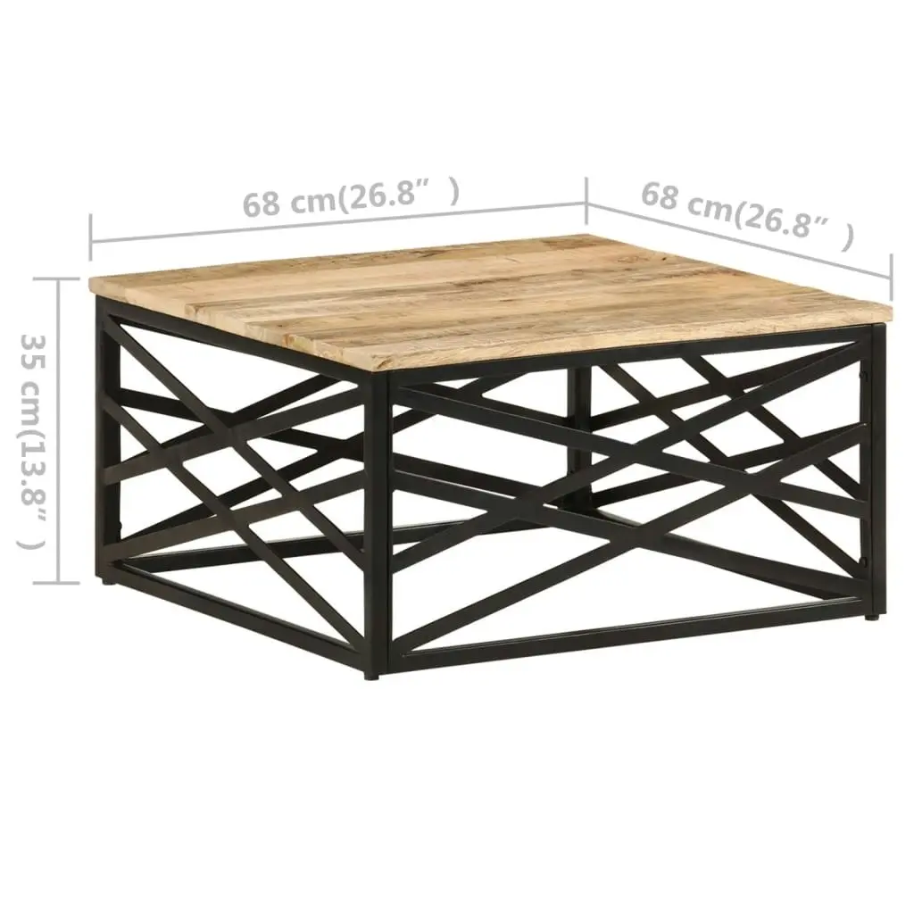 Coffee Table 68x68x35 cm Solid Mango Wood 287364