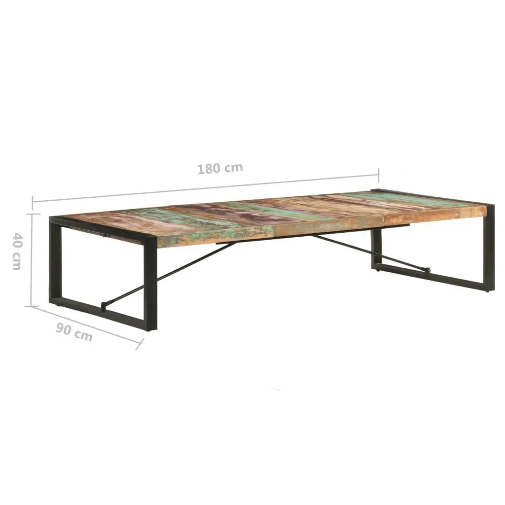 Coffee Table 180x90x40 cm Solid Wood Reclaimed 321589