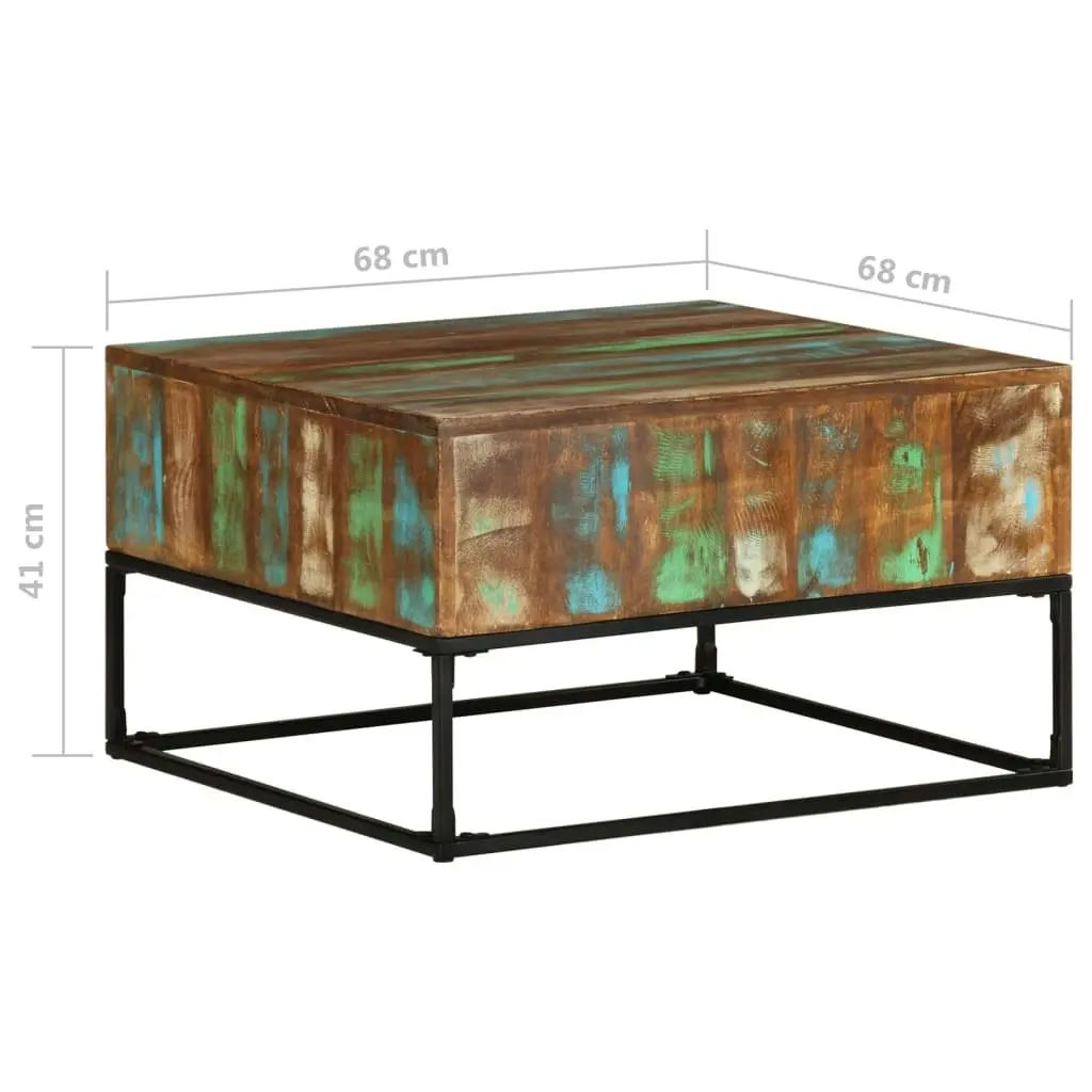 Coffee Table 68x68x41 cm Solid Reclaimed Wood 320819