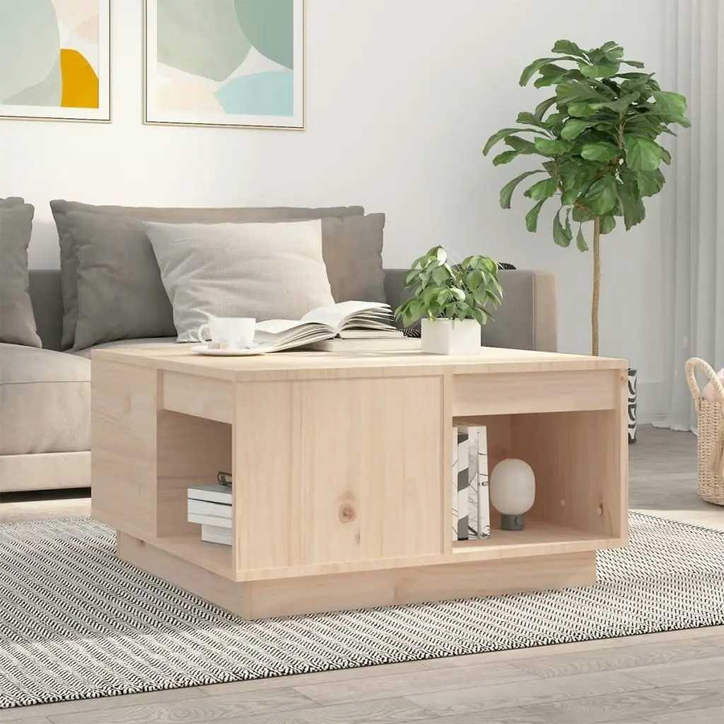 Coffee Table 60x61x32.5 cm Solid Wood Pine 814529