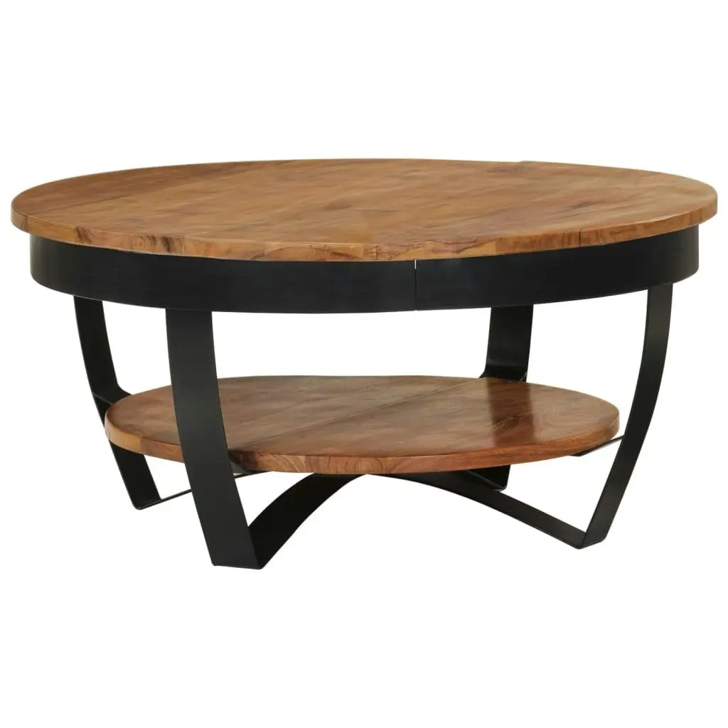 Coffee Table 65x65x32 cm Solid Acacia Wood 289616