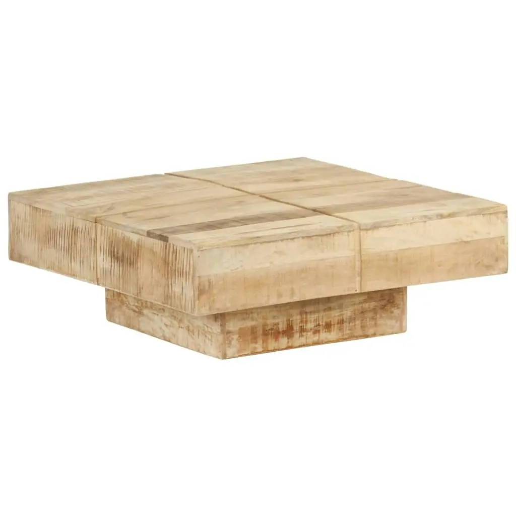 Coffee Table 80x80x28 cm Solid Mango Wood 323592