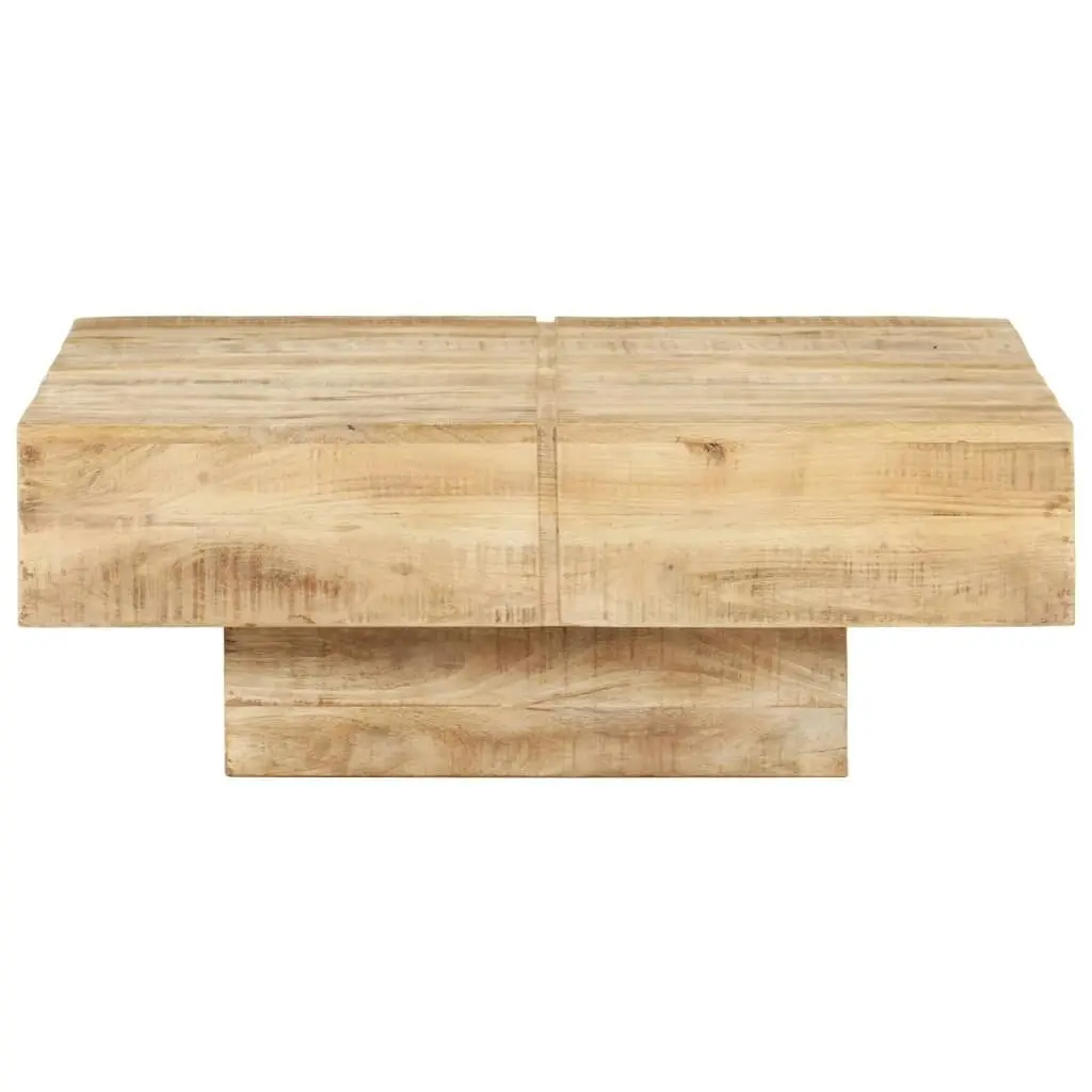 Coffee Table 80x80x28 cm Solid Mango Wood 323592