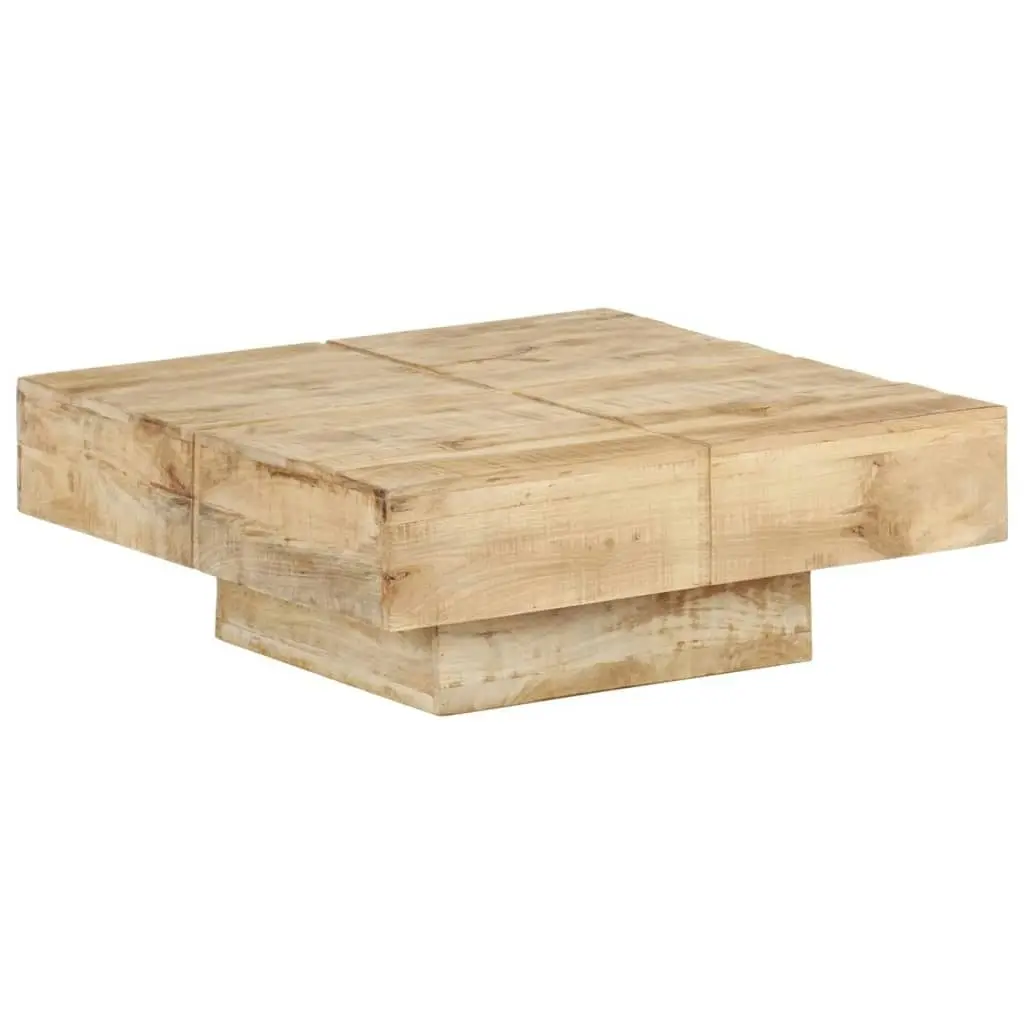 Coffee Table 80x80x28 cm Solid Mango Wood 323592