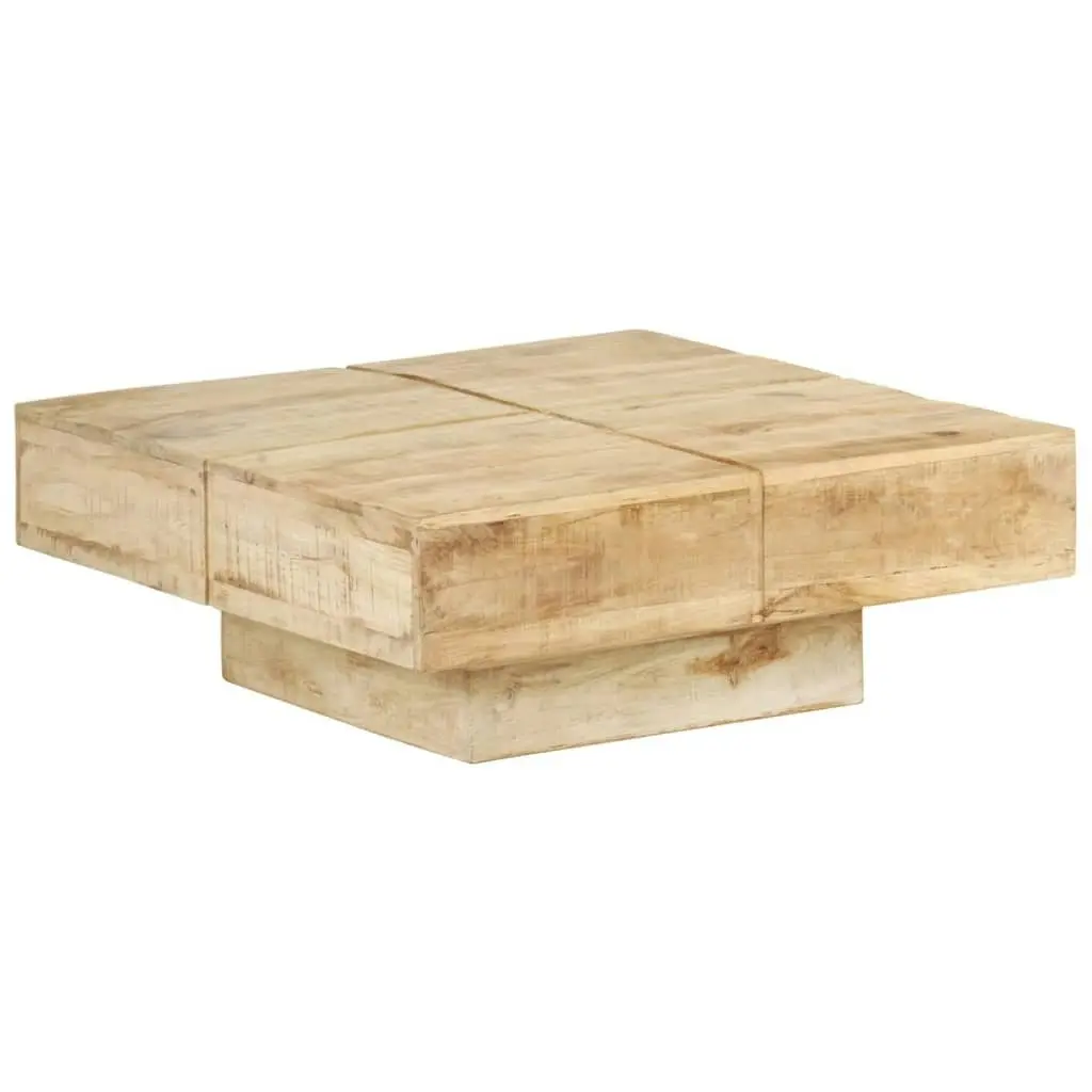 Coffee Table 80x80x28 cm Solid Mango Wood 323592