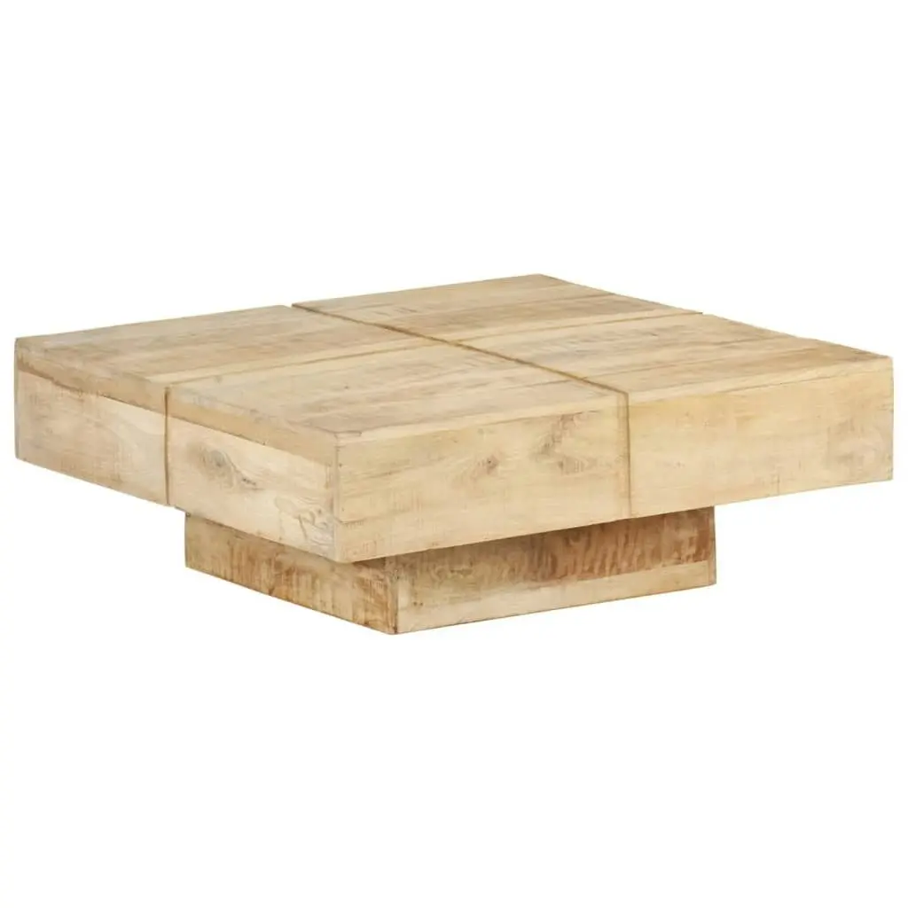 Coffee Table 80x80x28 cm Solid Mango Wood 323592