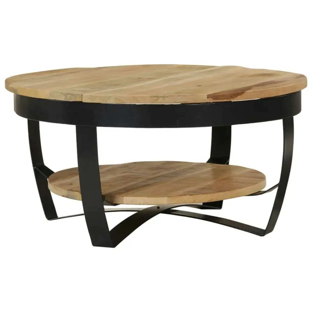 Coffee Table 65 cm Solid Rough Mango Wood 244675