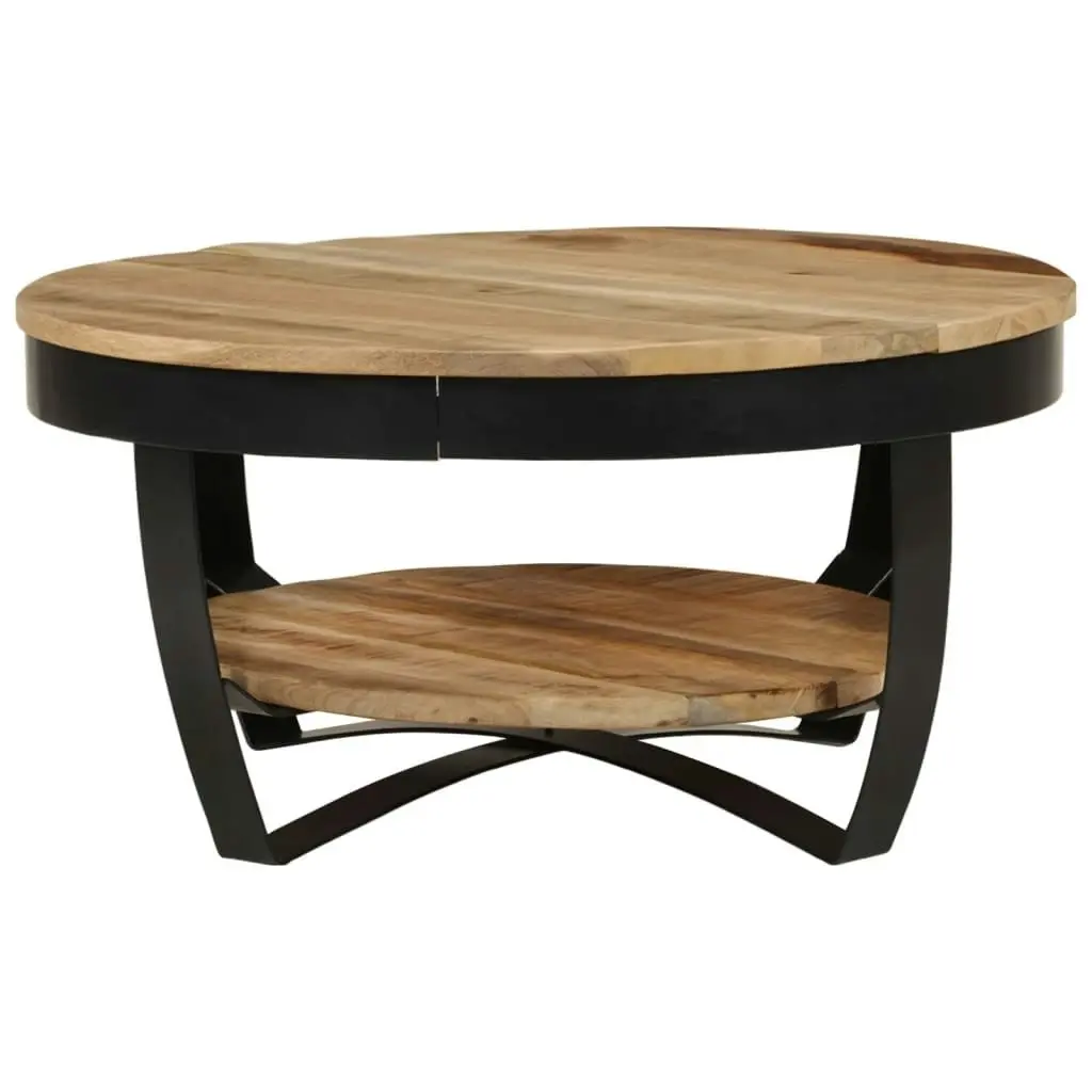 Coffee Table 65 cm Solid Rough Mango Wood 244675