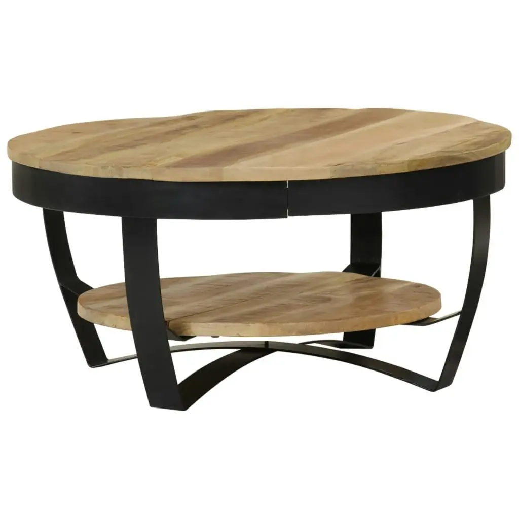 Coffee Table 65 cm Solid Rough Mango Wood 244675