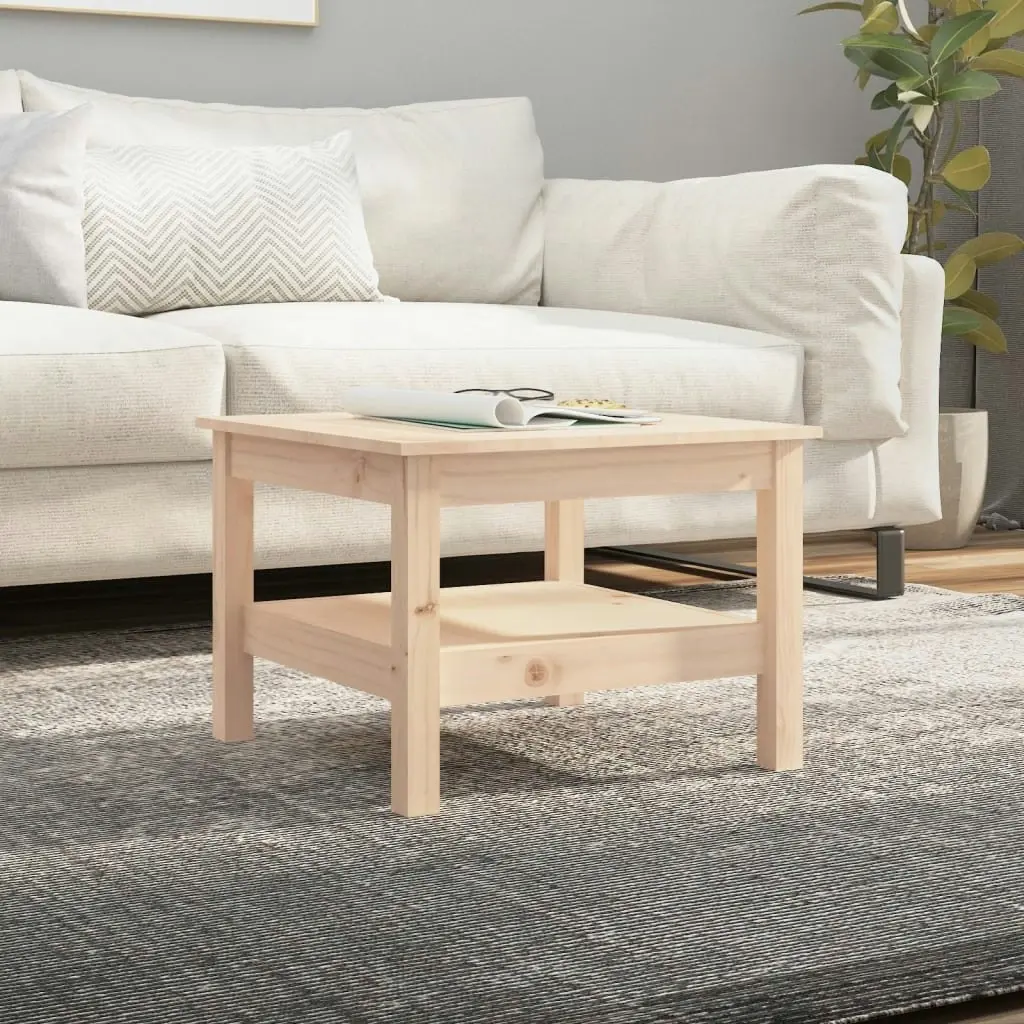 Coffee Table 55x55x40 cm Solid Wood Pine 814269