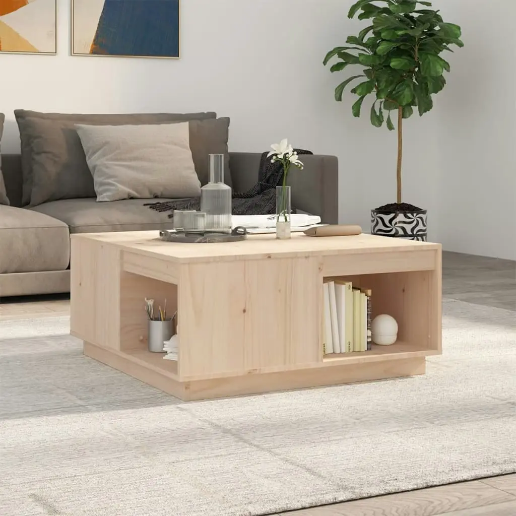 Coffee Table 80x81x36.5 cm Solid Wood Pine 814524