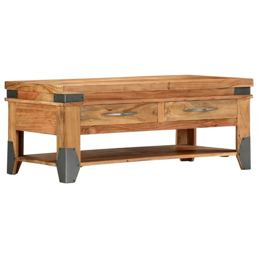 Coffee Table 110x52x45 cm Solid Wood Acacia 282751