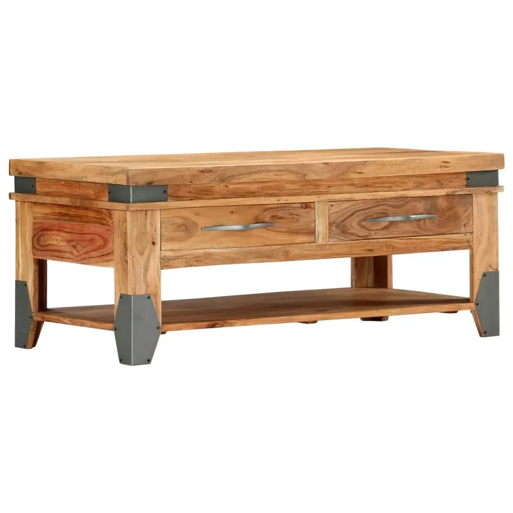 Coffee Table 110x52x45 cm Solid Wood Acacia 282751