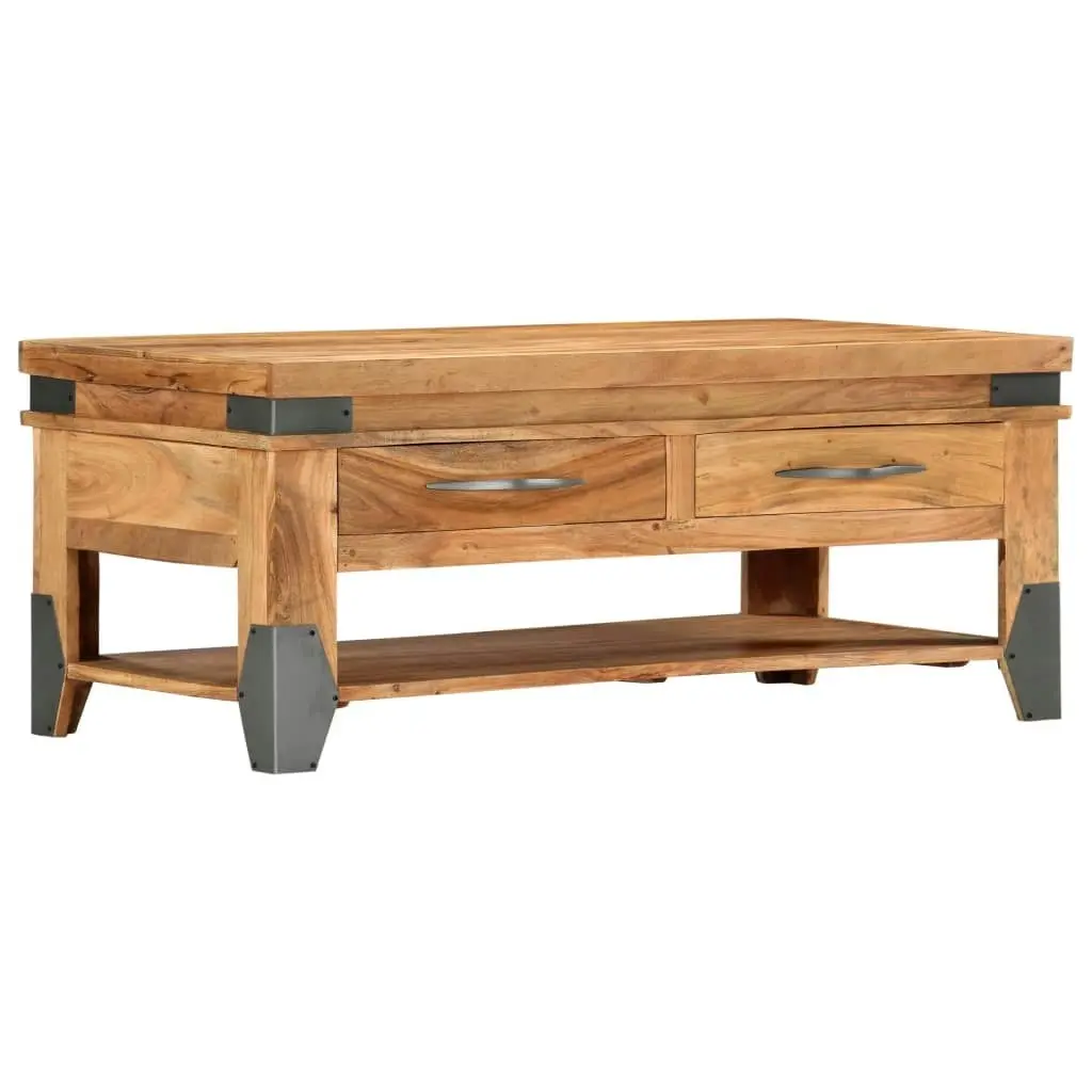 Coffee Table 110x52x45 cm Solid Wood Acacia 282751