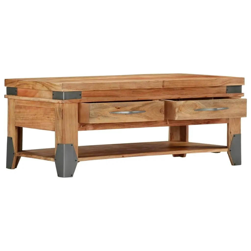 Coffee Table 110x52x45 cm Solid Wood Acacia 282751