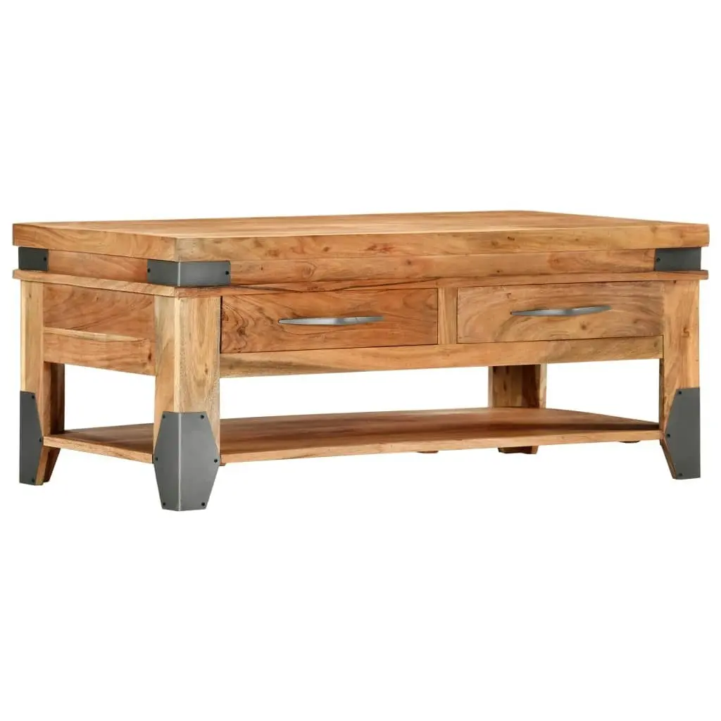 Coffee Table 110x52x45 cm Solid Wood Acacia 282751