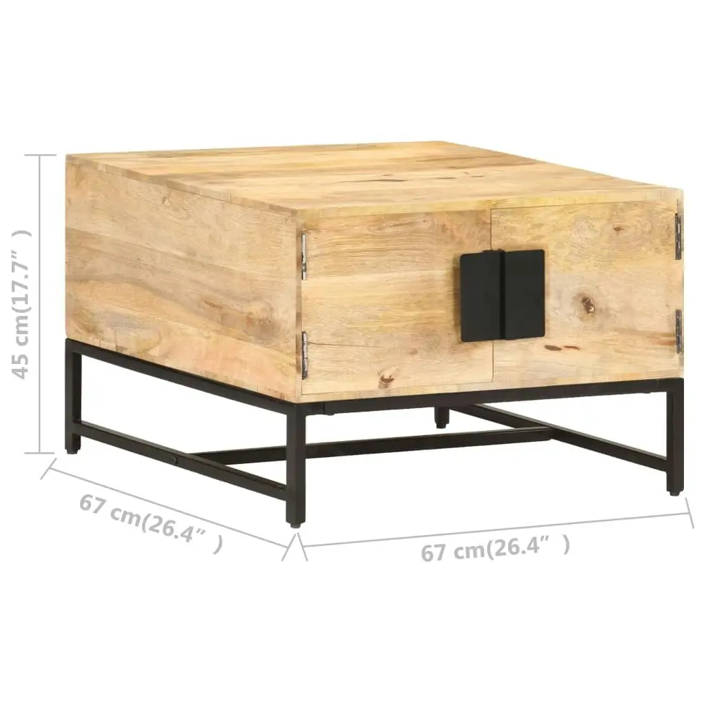 Coffee Table 67x67x45 cm Solid Mango Wood 320375