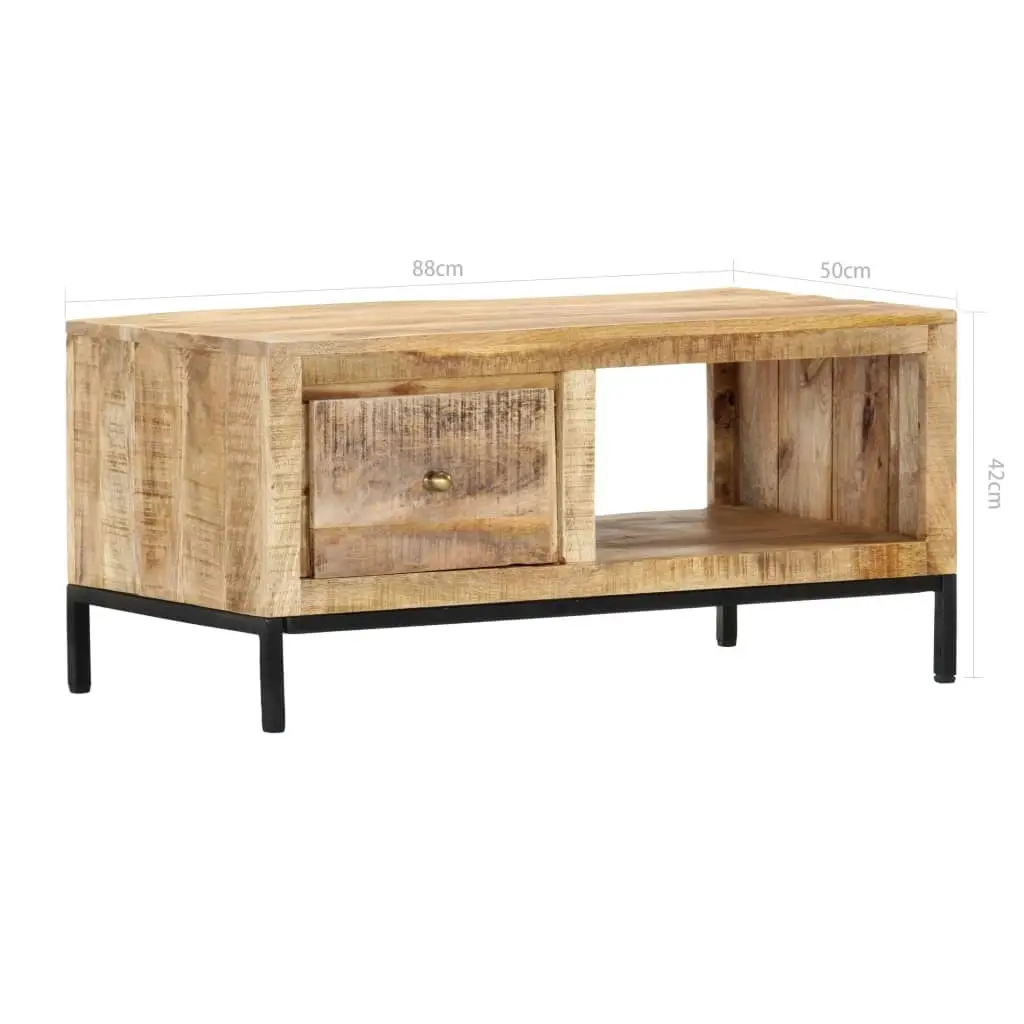 Coffee Table 88x50x42 cm Solid Mango Wood 287373