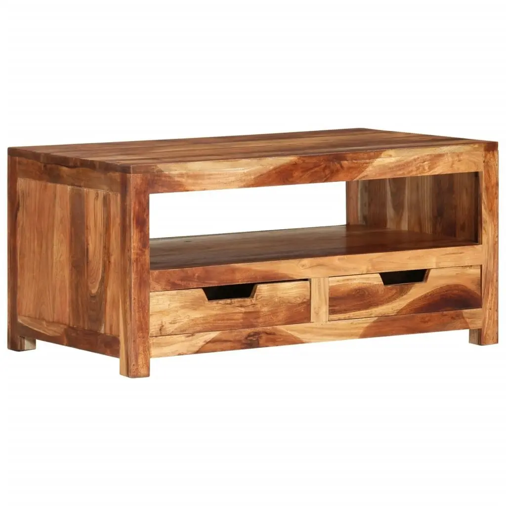 Coffee Table 84x49x40 cm Solid Wood Acacia 339509