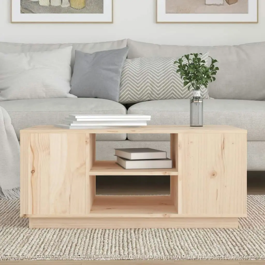 Coffee Table 90x49x40.5 cm Solid Wood Pine 814399