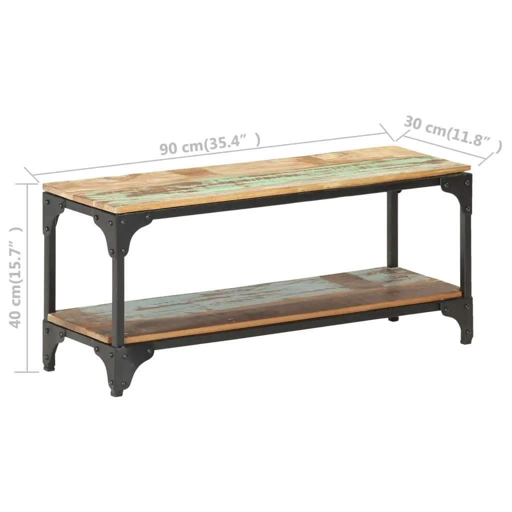 Coffee Table 90x30x40 cm Solid Reclaimed Wood 320256