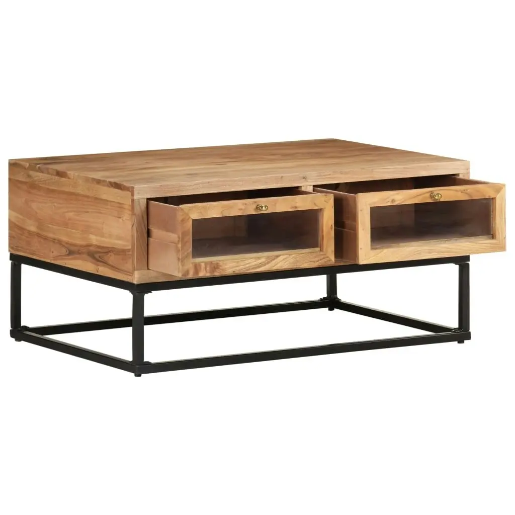 Coffee Table 90x60x40 cm Solid Acacia Wood 323506