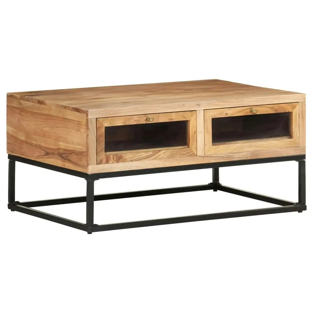 Coffee Table 90x60x40 cm Solid Acacia Wood 323506