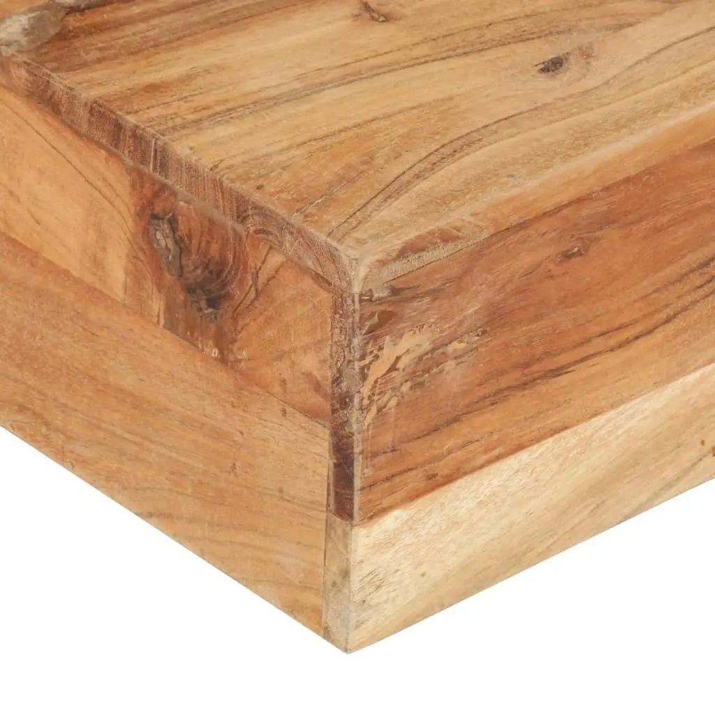 Coffee Table 80x80x28 cm Solid Acacia Wood 323593