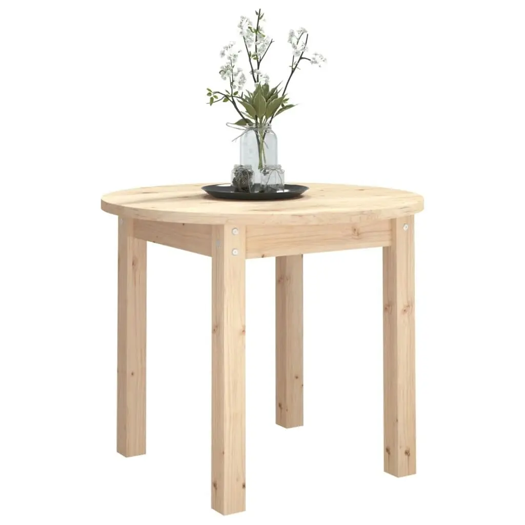 Coffee Table Ø 55x45 cm Solid Wood Pine 822327