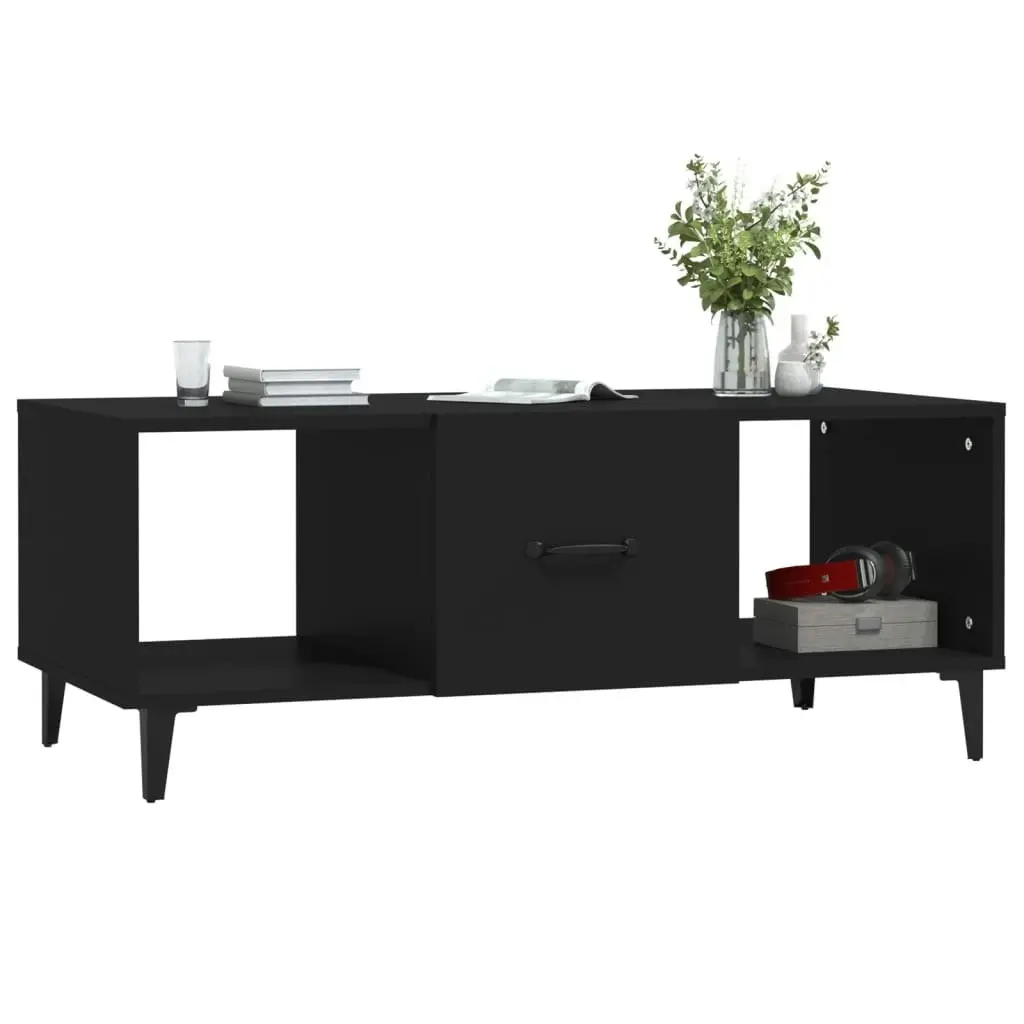 Coffee Table Black 102x50x40 cm Engineered Wood 812700