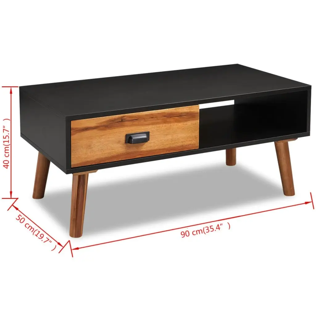 Coffee Table 90x50x40 cm Solid Acacia Wood 243173