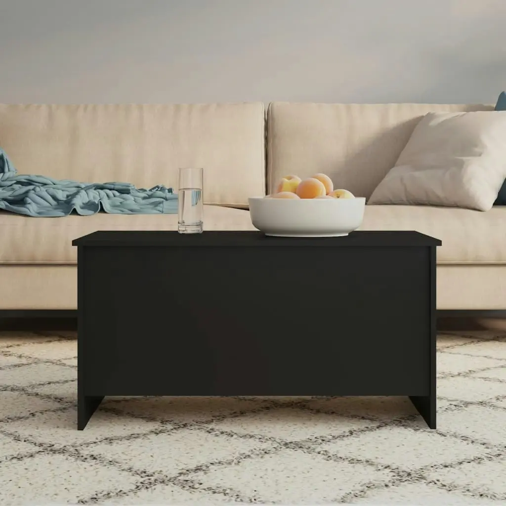 Coffee Table Black 102x55.5x52.5 cm Engineered Wood 809666