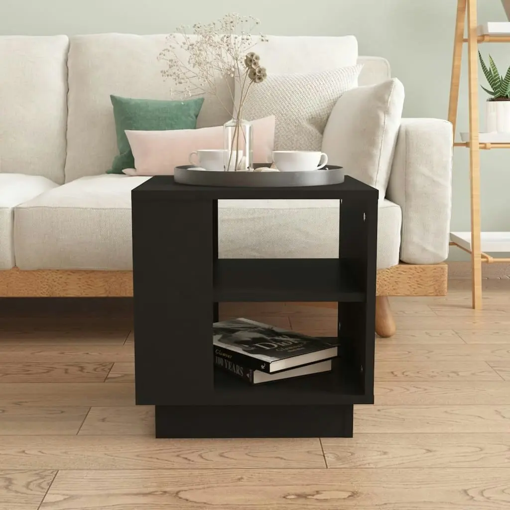 Coffee Table Black 40x40x43 cm Engineered Wood 810299