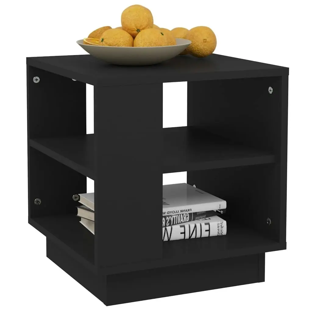 Coffee Table Black 40x40x43 cm Engineered Wood 810299