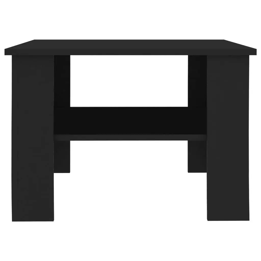 Coffee Table Black 60x60x42 cm Engineered Wood 800208