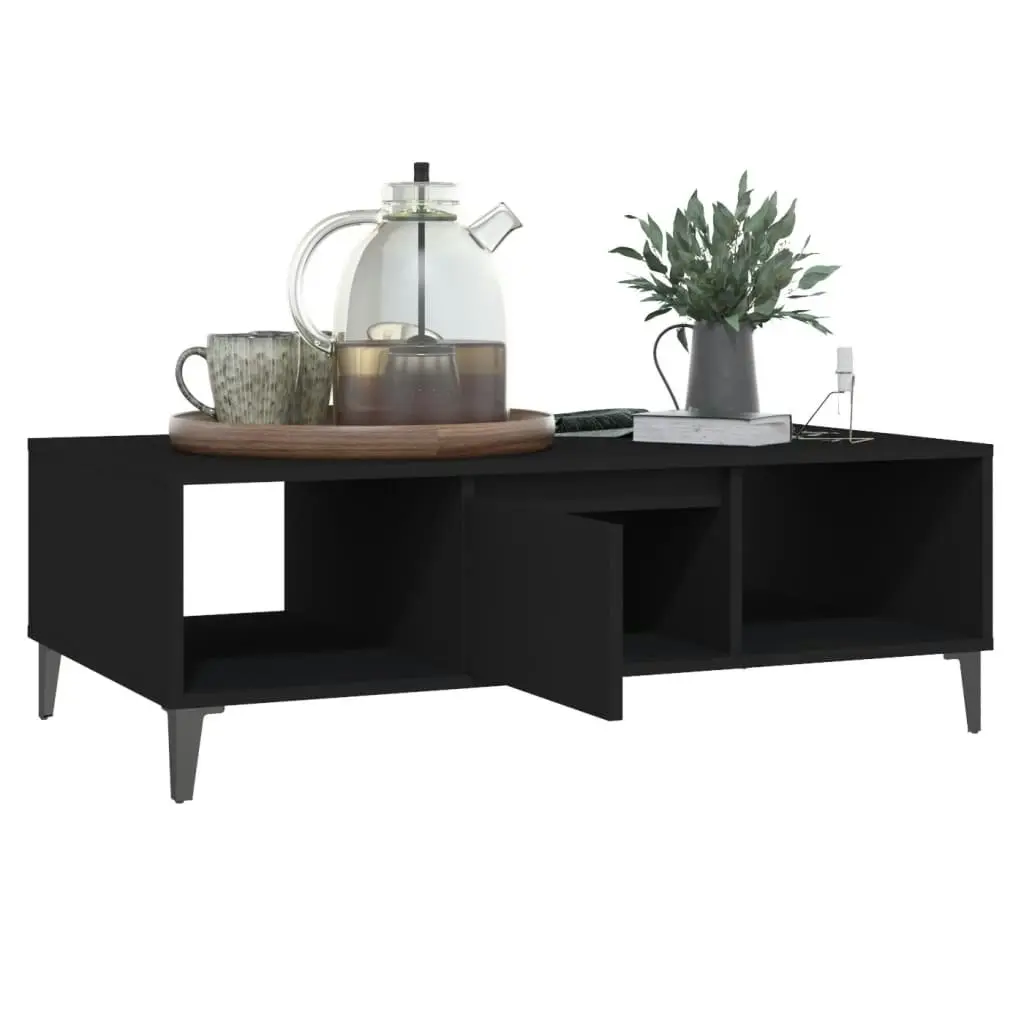 Coffee Table Black 103.5x60x35 cm Engineered Wood 806023