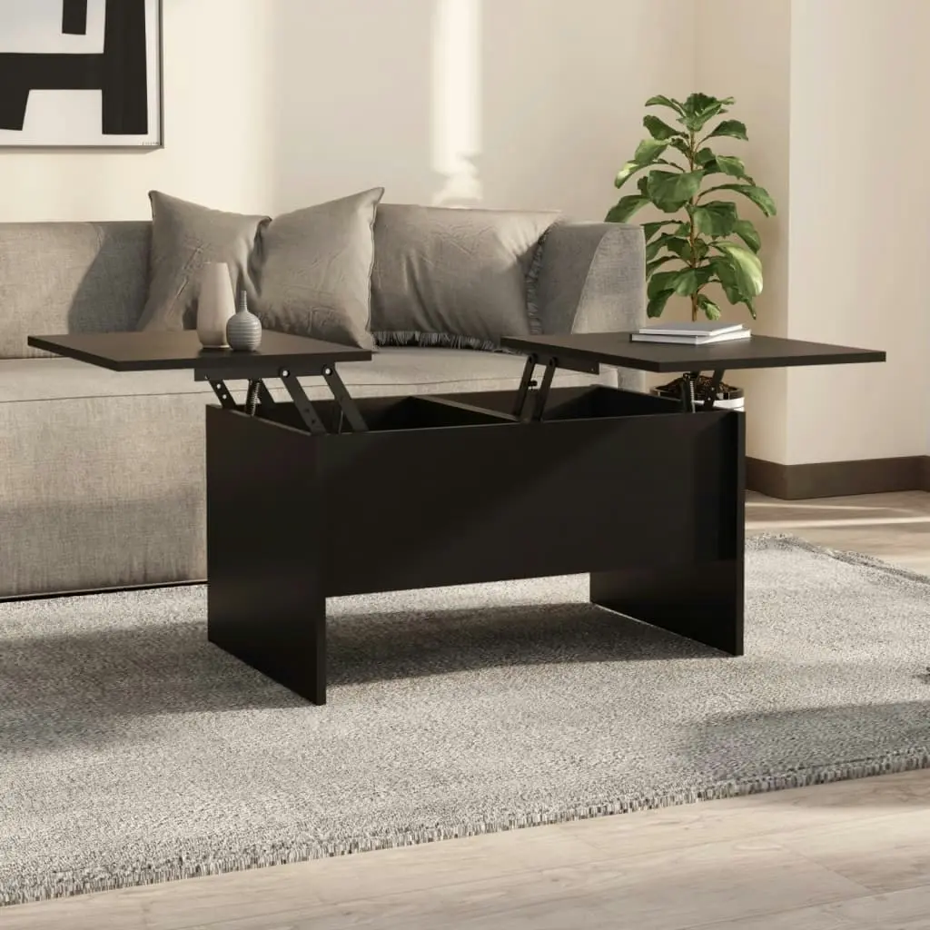 Coffee Table Black 80x50x42.5 cm Engineered Wood 809729