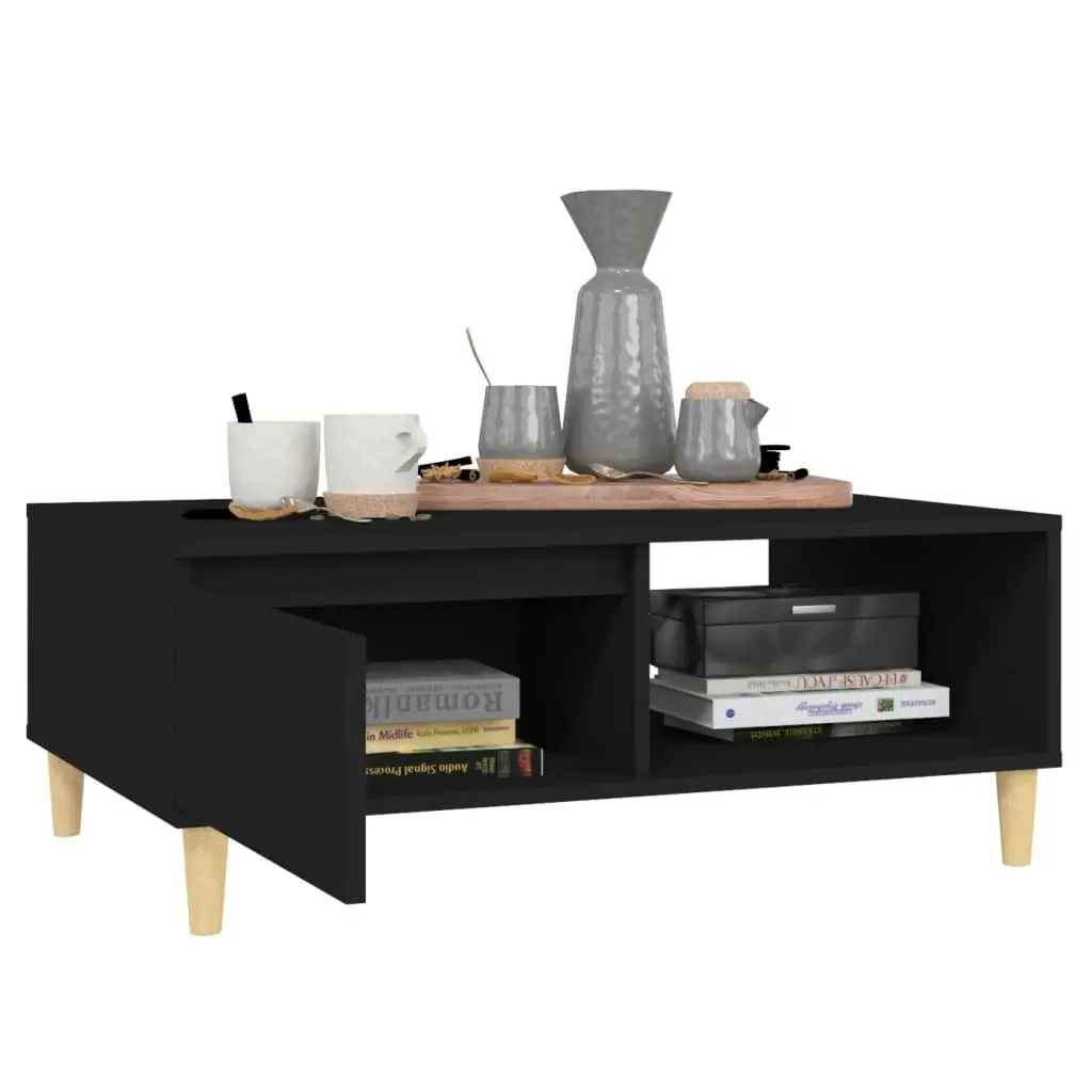 Coffee Table Black 90x60x35 cm Engineered Wood 805996