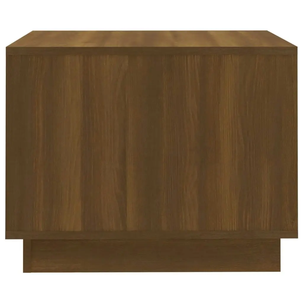 Coffee Table Brown Oak 55x55x43 cm Engineered Wood 813088