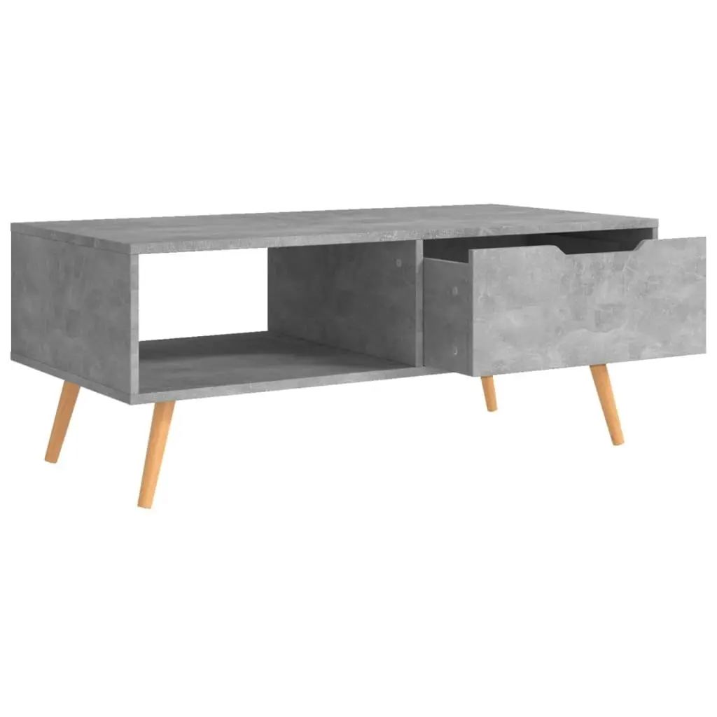 Coffee Table Concrete Grey 100x49.5x43 cm Engineered Wood 326790