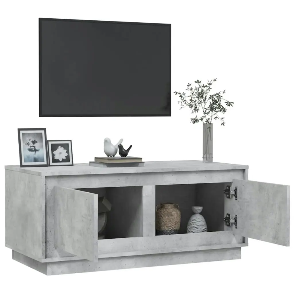 Coffee Table Concrete Grey 102x50x44 cm Engineered Wood 819880