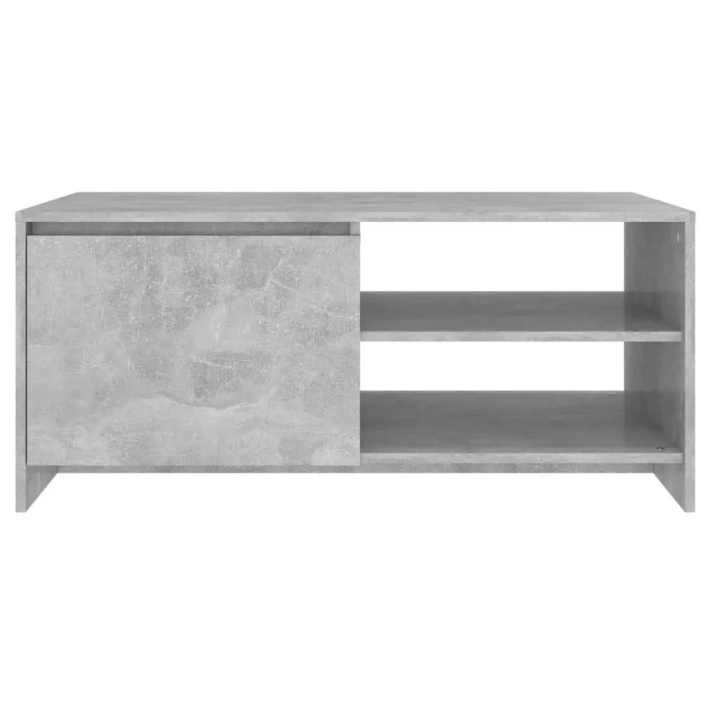 Coffee Table Concrete Grey 102x50x45 cm Engineered Wood 809831